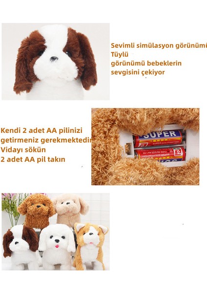 18CM Simüle Edilmiş Elektrikli Yürüyüş Peluş Oyuncak Teddy (Yurt Dışından) indirimleri