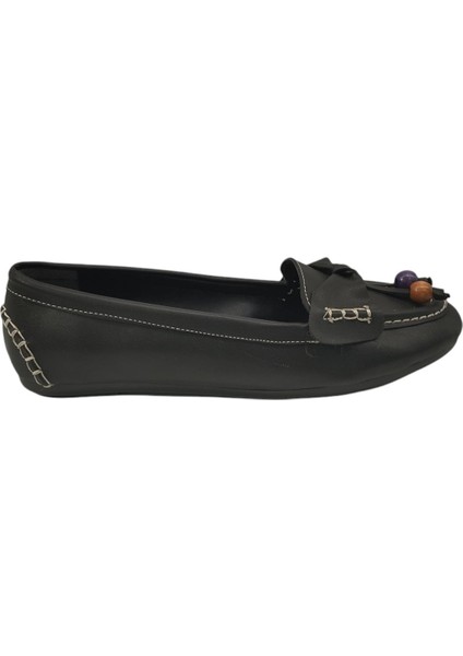 49555Z Fiyonk Detaylı Esnek Tasarım Günlük Kadın Babet Ayakkabı