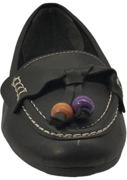 49555Z Fiyonk Detaylı Esnek Tasarım Günlük Kadın Babet Ayakkabı modelleri