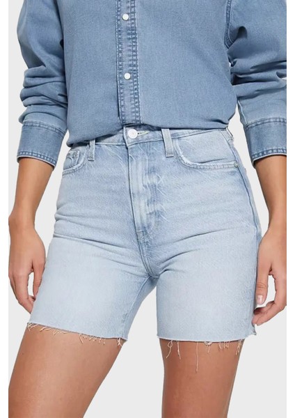 80's Pedal Yüksek Bel Denim Short W4GD47D5B66 Bayan Short W4GD47 D5B66 Sead