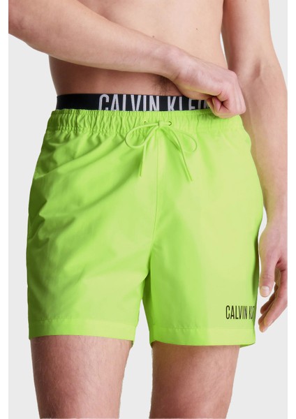 Çift Bel Detaylı Deniz Şortu Belden Bağlamalı Mayo Short KM0KM00992M0T Erkek Mayo Short KM0KM00992 M0T