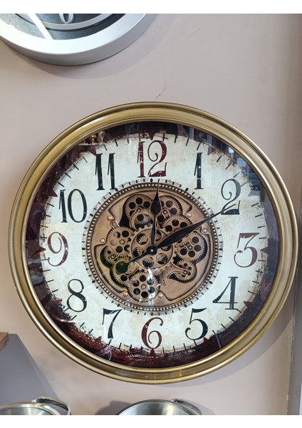 Panalı Metal Kasa 66 cm Duvar Saati fiyatları