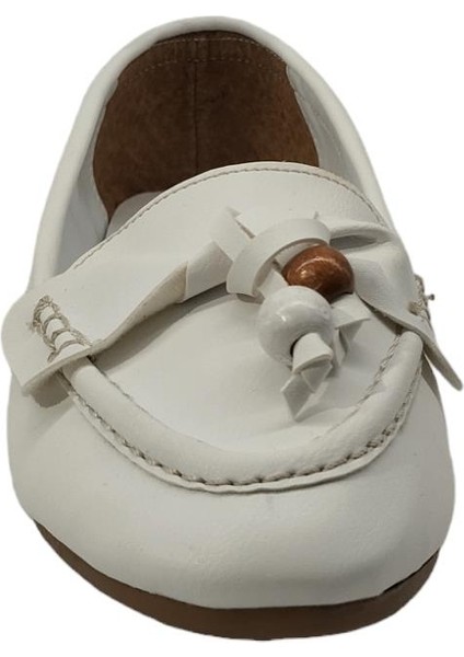 49555Z Fiyonk Detaylı Esnek Tasarım Günlük Kadın Babet Ayakkabı modelleri