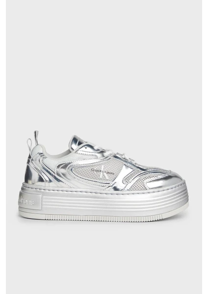 Calvin Klein Metalik Platform Sneaker Ayakkabı YW0YW015100IY Kadın Ayakkabı YW0YW01510 0ıy