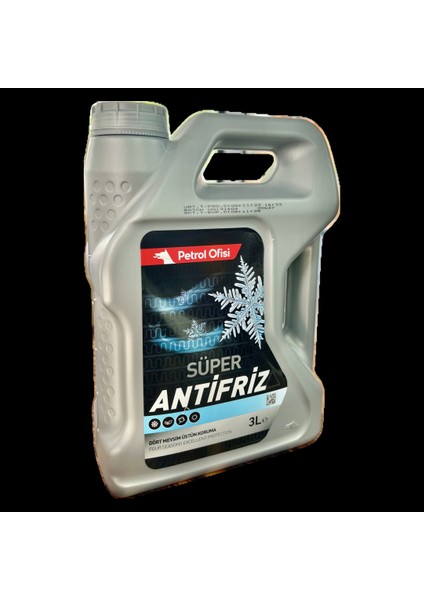 Dört Mevsim Yeşil Süper Antifriz 3 Lt ( Üretim Yılı: 11.2023 )