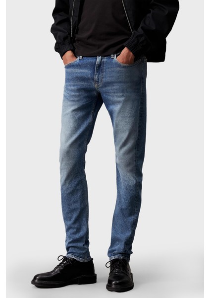 Calvin Klein Pamuklu Normal Bel Slim Tapered Jeans J30J3248441AA Erkek Kot Pantolon J30J324844 1AA