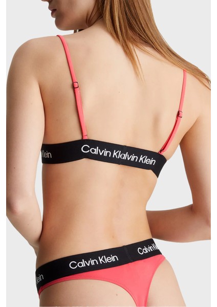 Logolu Ayarlanabilir Omuz Askılı Bikini Üstü KW0KW02451TBK Bayan Bikini Üstü KW0KW02451 Tbk fiyatları
