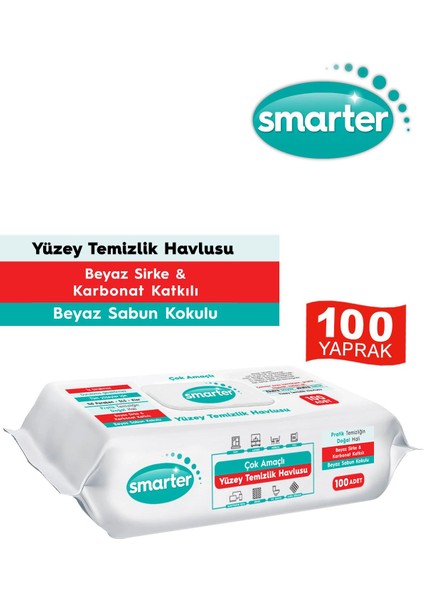 Yüzey Temizlik Havlusu Beyaz Sabun Kokulu ve Karbonat Katkılı