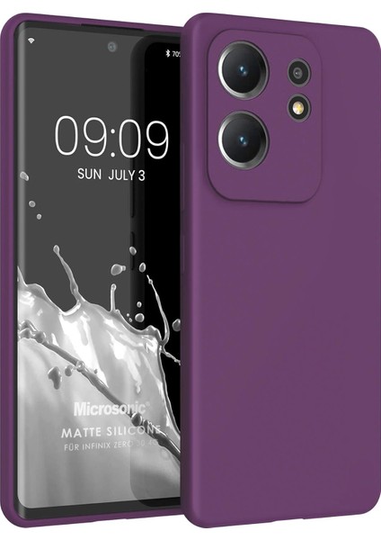 Matte Silicone Infinix Zero 30 4g Kılıf Mor