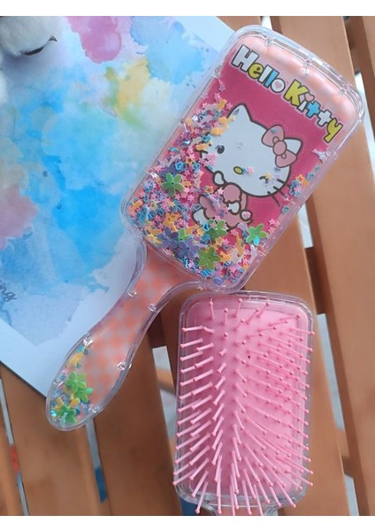 Pullu Hello Kitty Kız Çocuklarına Özel Acıtmayan Tarak 1 Adet