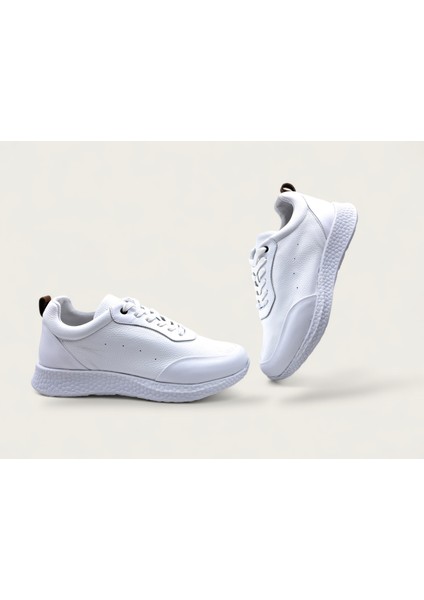 Makela H24260M Hakiki Deri Boost Foam Erkek Beyaz Yumuşak Konfor Ayakkabı