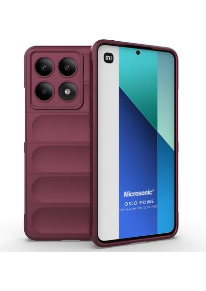 Xiaomi Poco X6 Pro 5g Kılıf Oslo Prime Bordo