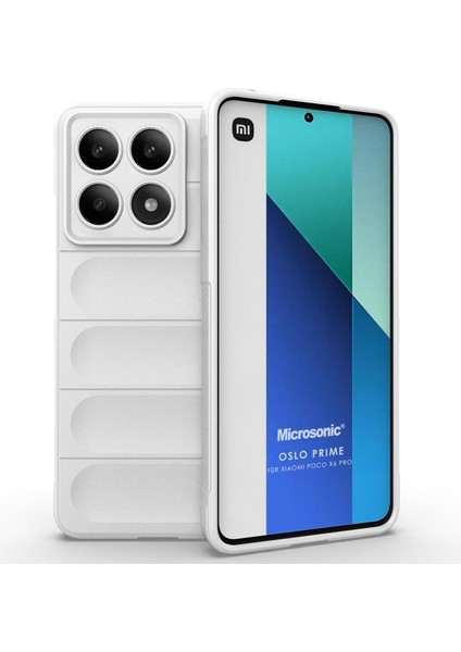 Xiaomi Poco X6 Pro 5g Kılıf Oslo Prime Beyaz