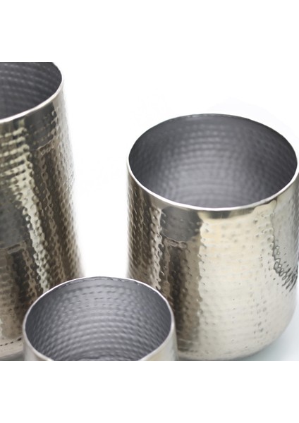 Crus Gri Metal Saksı S modelleri