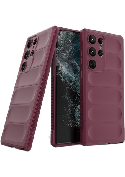 Samsung Galaxy S24 Ultra Kılıf Oslo Prime Bordo