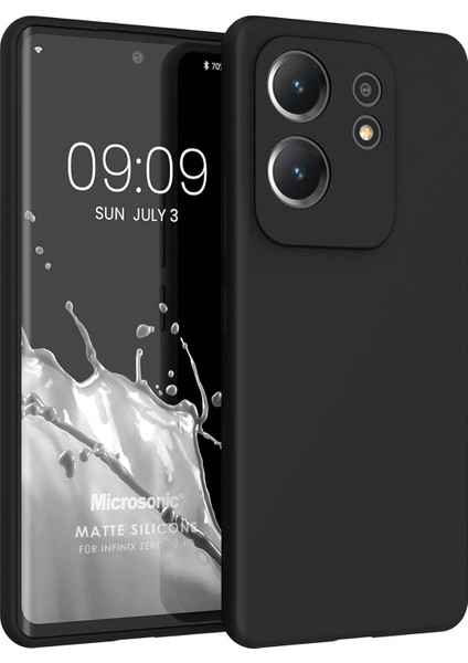 Matte Silicone Infinix Zero 30 4g Kılıf Siyah