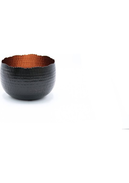 Black Pearl Metal Saksı Küçük Boy