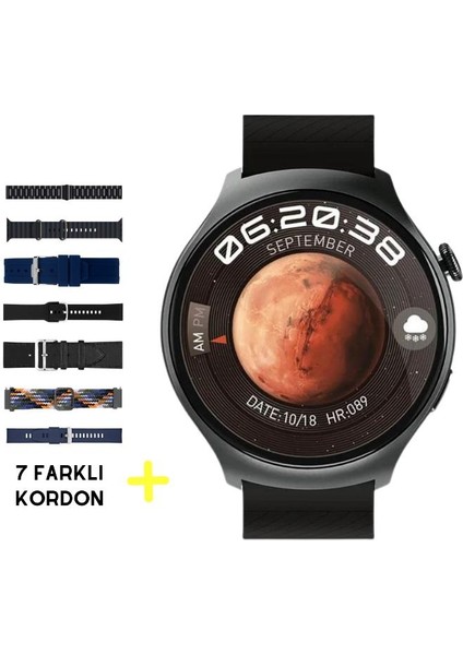 Watch 4 Pro Suit 7 Kordonlu Tüm Cihazlara Uyumlu Akıllı Saat