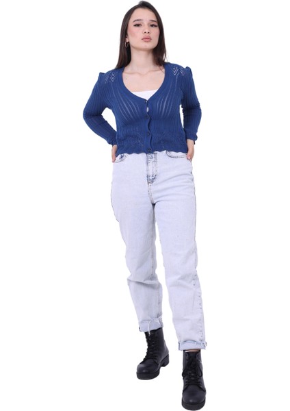 Rtd&vld Kadın Ince Triko Hırka Indigo modelleri