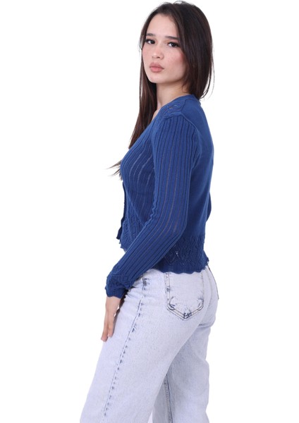 Rtd&vld Kadın Ince Triko Hırka Indigo fırsatları