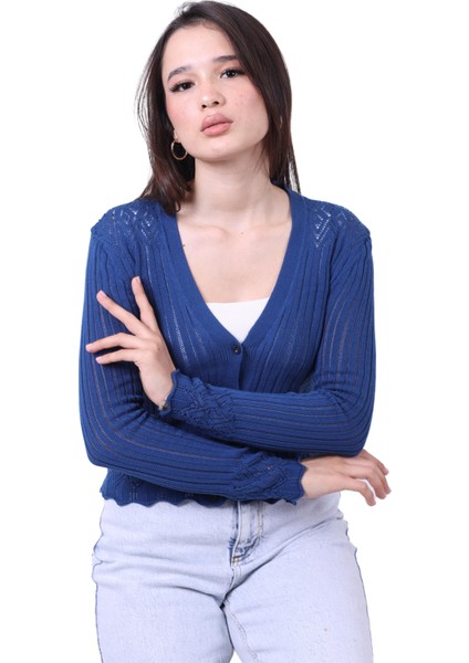 Rtd&vld Kadın Ince Triko Hırka Indigo indirimleri