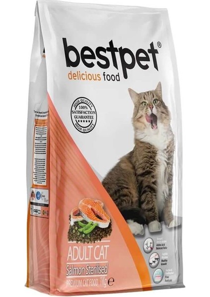 Sterilised Somonlu Kısır Kedi Maması 1 Kg