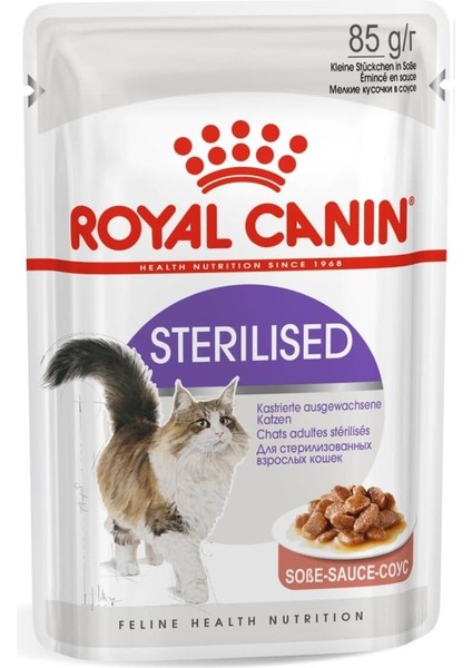 Royal Canin Sterilised Soslu Kısırlaştırılmış Kedi Konservesi 85 Gr