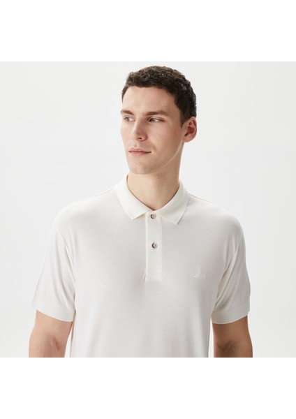 Nautıca Erkek Kırık Beyaz Classıc Fıt Kısa Kollu Polo K45329T.1MA fırsatları