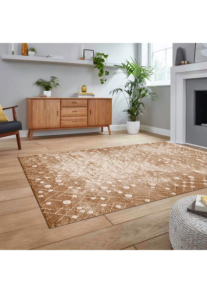 Dijital Baskılı Kaymaz Taban Yıkanabilir Sade Desen Yolluk Mutfak Salon Halısı, V-Sade-48-Kahve, fiyatları