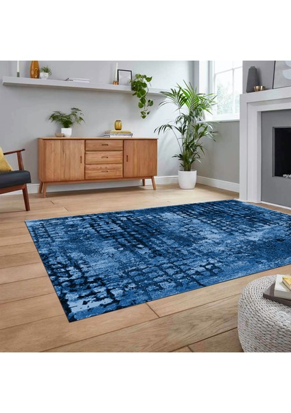 Dijital Baskılı Kaymaz Taban Yıkanabilir Sade Desen Yolluk Mutfak Salon Halısı, V-Sade-16-Mavi, fiyatları