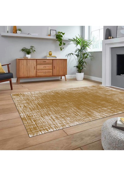 Dijital Baskılı Kaymaz Taban Yıkanabilir Sade Desen Yolluk Mutfak Salon Halısı, V-Sade-14-Kahve,