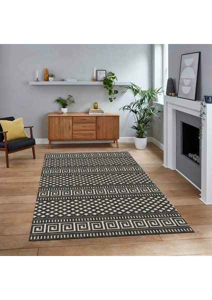 Dijital Baskılı Kaymaz Taban Yıkanabilir Sade Desen Yolluk Mutfak Salon Halısı, V-Sade-21-Krem,