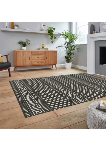 Dijital Baskılı Kaymaz Taban Yıkanabilir Sade Desen Yolluk Mutfak Salon Halısı, V-Sade-21-Krem,