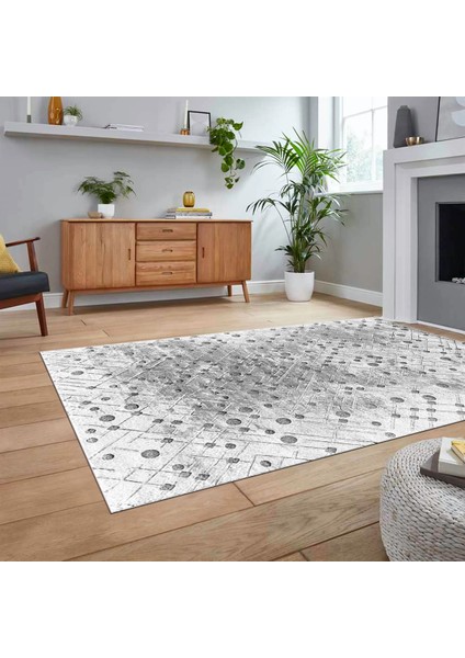 Dijital Baskılı Kaymaz Taban Yıkanabilir Sade Desen Yolluk Mutfak Salon Halısı, V-Sade-48-Gri, fiyatları