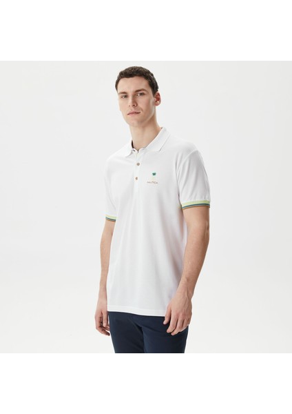 Nautıca Erkek Beyaz Classıc Fıt Kısa Kollu Polo K45318T.1BW