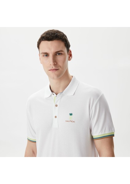Nautıca Erkek Beyaz Classıc Fıt Kısa Kollu Polo K45318T.1BW fırsatları