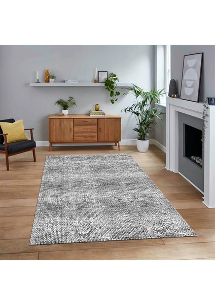 Dijital Baskılı Kaymaz Taban Yıkanabilir Sade Desen Yolluk Mutfak Salon Halısı, V-Sade-35-Beyaz,