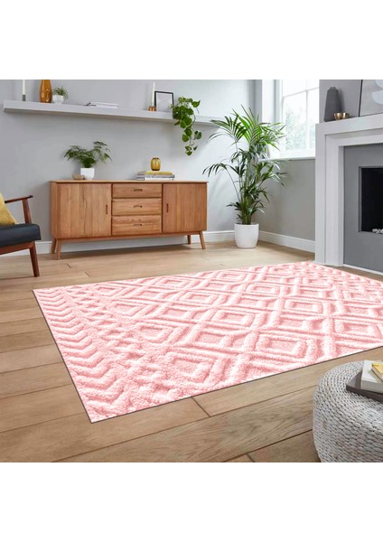 Dijital Baskılı Kaymaz Taban Yıkanabilir Sade Desen Yolluk Mutfak Salon Halısı, V-Sade-04-Pembe, fiyatları