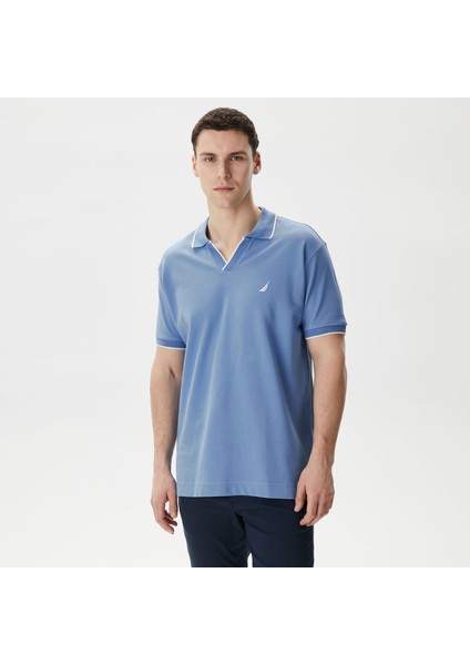 Nautıca Erkek Mavi Classıc Fıt Kısa Kollu Polo K45308T.4MY