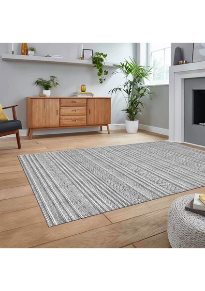 Dijital Baskılı Kaymaz Taban Yıkanabilir Sade Desen Yolluk Mutfak Salon Halısı, V-Sade-30-Gri, fiyatları