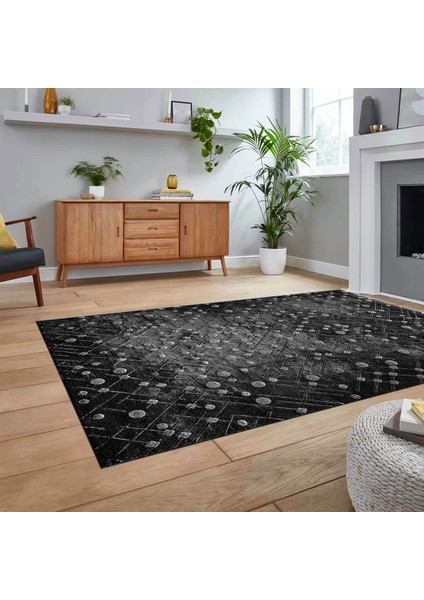 Dijital Baskılı Kaymaz Taban Yıkanabilir Sade Desen Yolluk Mutfak Salon Halısı, V-Sade-48-Antrasit, fiyatları