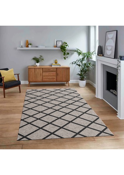 Dijital Baskılı Kaymaz Taban Yıkanabilir Sade Desen Yolluk Mutfak Salon Halısı, V-Sade-20-Krem,