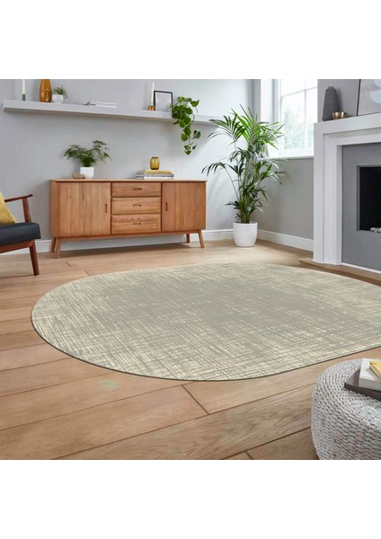 Dijital Baskılı Kaymaz Yıkanabilir Sade Desen Oval Yolluk Mutfak Salon Halısı, V-O-Sade-14-Krem, fiyatları