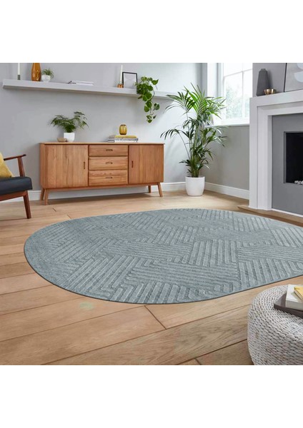 Dijital Baskılı Kaymaz Yıkanabilir Sade Desen Oval Yolluk Mutfak Salon Halısı, V-O-Sade-47-Gri, fiyatları