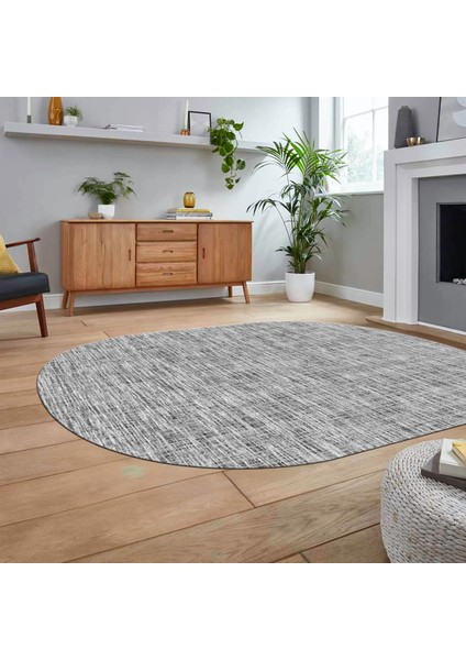 Dijital Baskılı Kaymaz Yıkanabilir Sade Desen Oval Yolluk Mutfak Salon Halısı, V-O-Sade-13-Gri, fiyatları