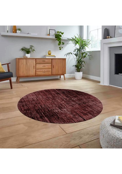 Dijital Baskılı Kaymaz Yıkanabilir Sade Desen Yuvarlak Mutfak Salon Halısı, V-Y-Sade-37-Bordo, fiyatları