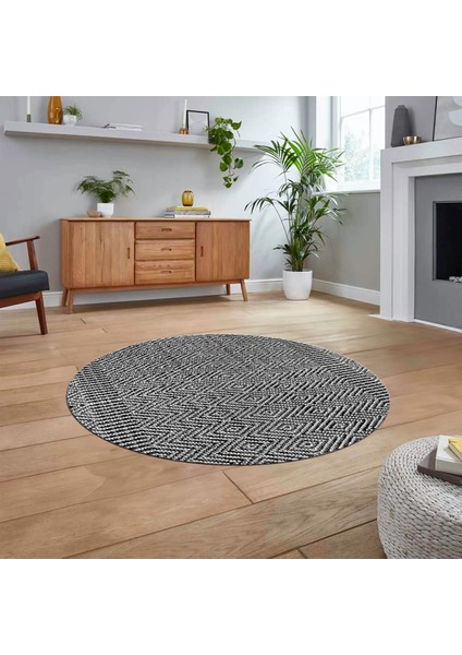 Dijital Baskılı Kaymaz Yıkanabilir Sade Desen Yuvarlak Mutfak Salon Halısı, V-Y-Sade-18-Gri, fiyatları