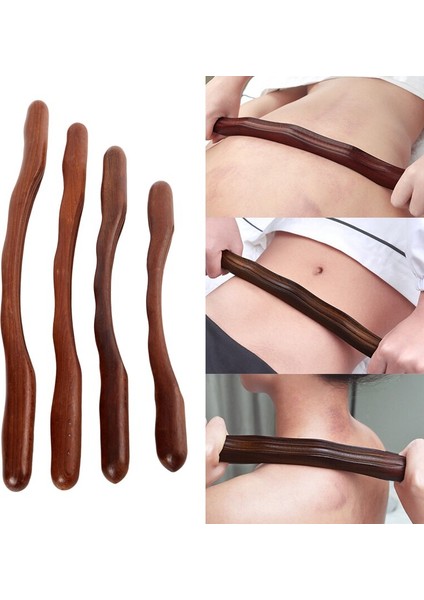 1 Adet Ahşap Gua Sha Masaj Fırçası (Yurt Dışından)