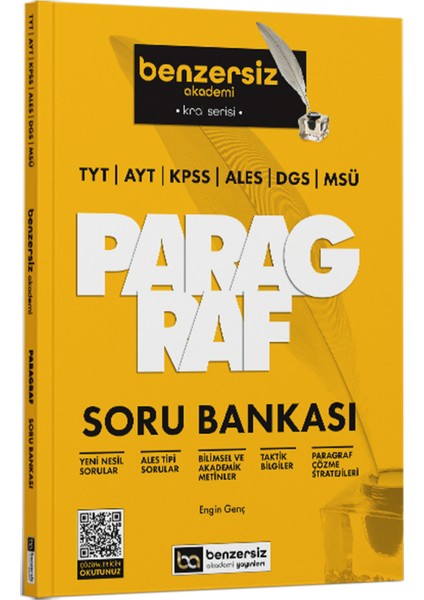 TYT AYT KPSS ALES DGS MSÜ Kral Serisi Benzersiz Paragraf Soru Bankası - Engin Genç