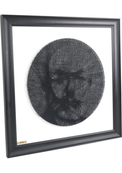 EL İŞÇİLİĞİ MEHMET AKİF ERSOY FİLOGRAFİ TABLO 58*58 cm -5913